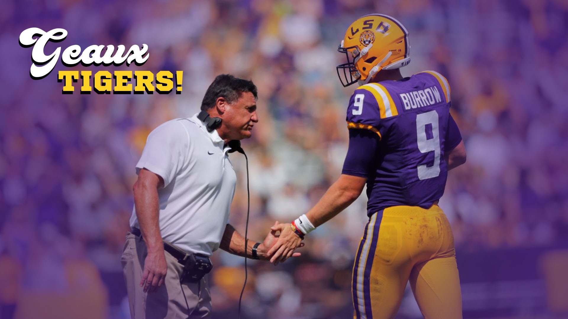 Joe Burrow LSU Championship Computer Wallpaper | Lsu Tigers